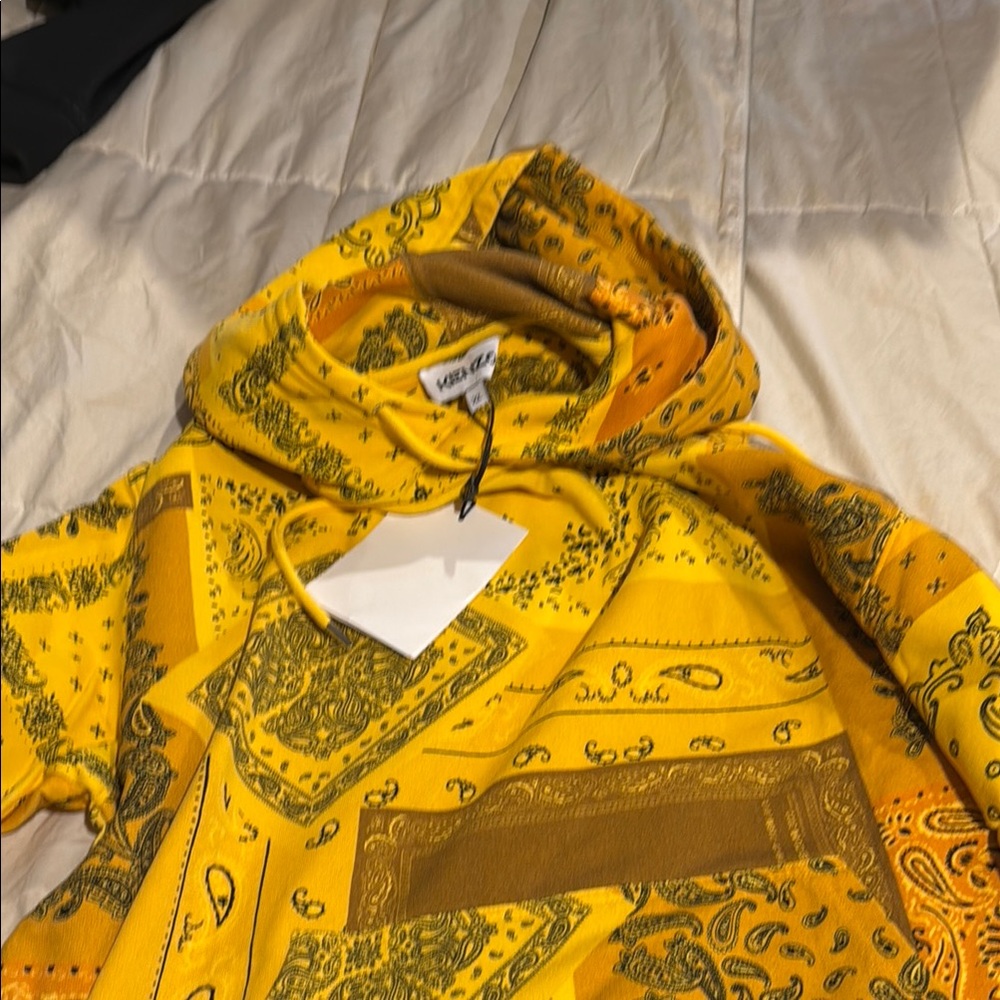 Kenzo Yellow Patterned Hoodie